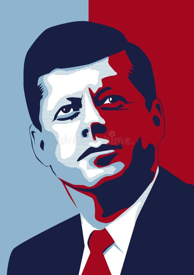 An illustration of the late president of the united States of America, John F. Kennedy. An illustration of the late president of the united States of America, John F. Kennedy.