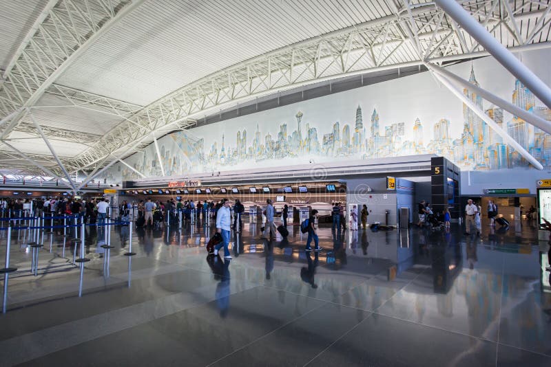 JFKflygplats New York City Redaktionell Fotografering för Bildbyråer