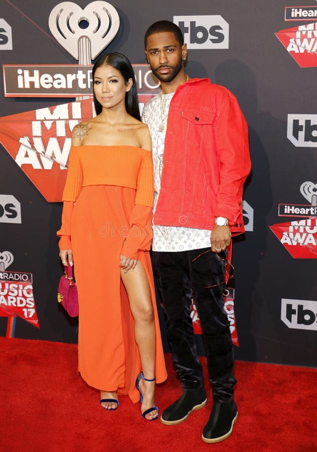 Jhene Aiko en Groot Sean stock fotografie