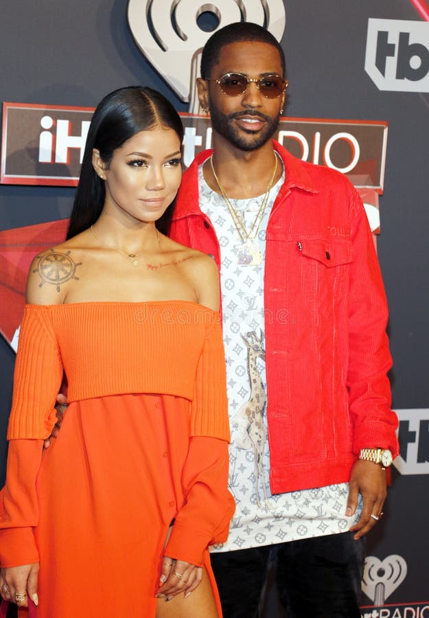 Jhené Aiko en Big Sean royalty-vrije stock fotografie