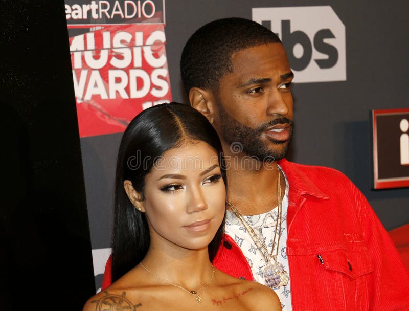 Jhene Aiko en Groot Sean stock foto