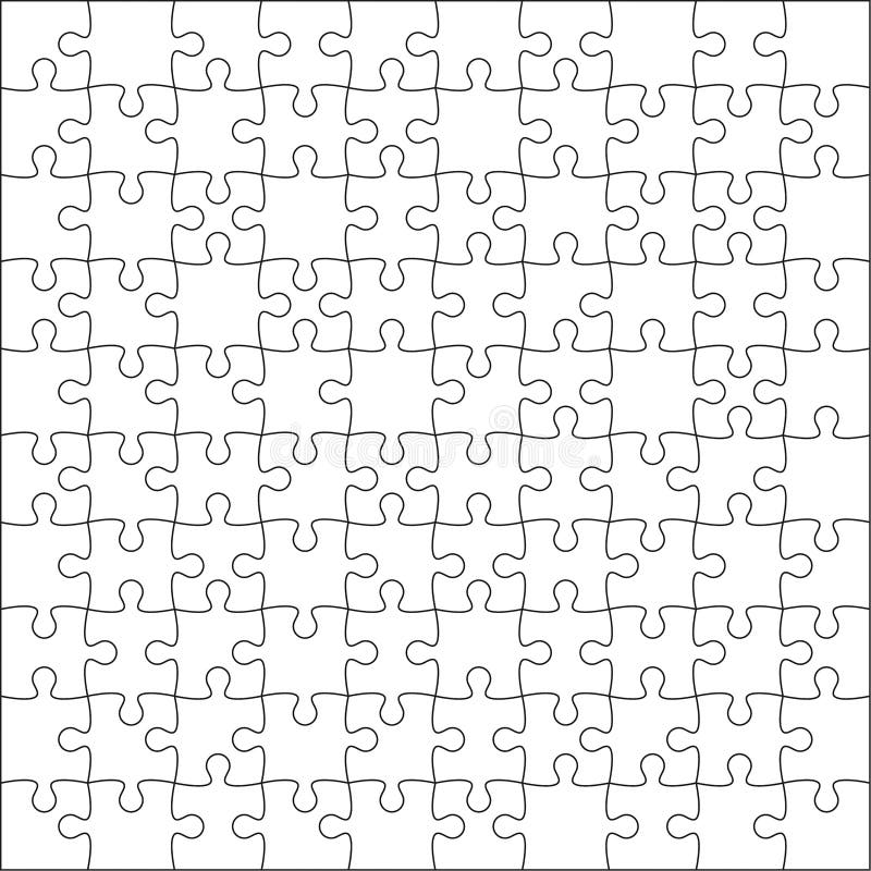 100 Piece Puzzle Template from thumbs.dreamstime.com