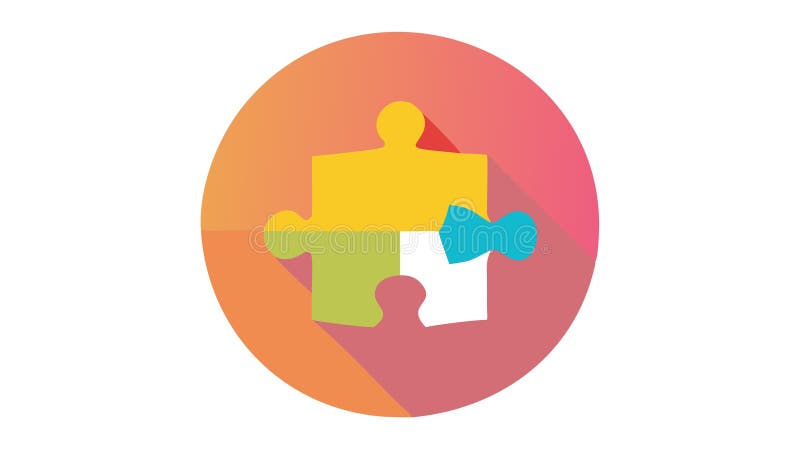 Jigsaw Puzzle Piece Joc Problemă de conectare Icon vector de design Generative AI vector illustration
