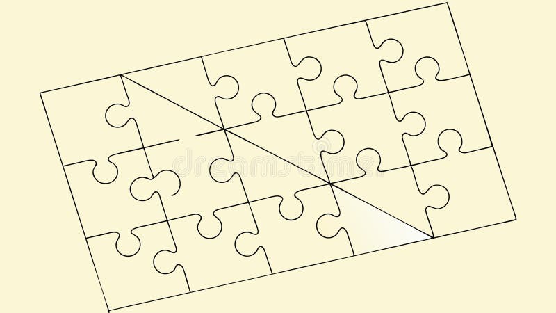 Jigsaw Puzzle Pieces Probleme Rezolvarea vectorului de design Generative AI vector illustration