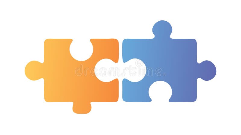Jigsaw puzzle piese de lucru în echipă problemă de rezolvare grafică vector de design Generator AI vector illustration