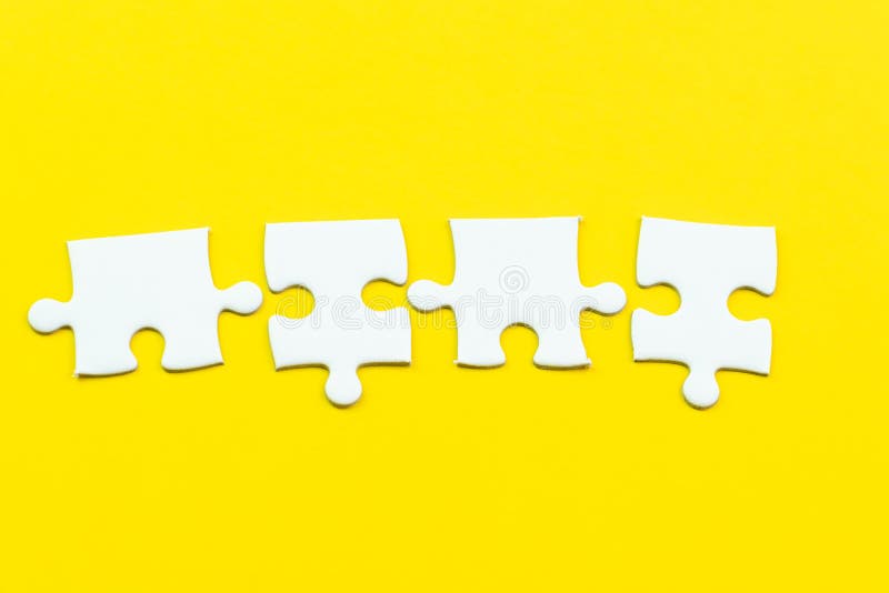 4 jigsaw puzzle on solid yellow background using as 4 important thing combine or working together to success or solve problem stock photos 4 jigsaw puzzle on solid yellow background using as 4 important thing combine or working together to success or solve problem stock photos