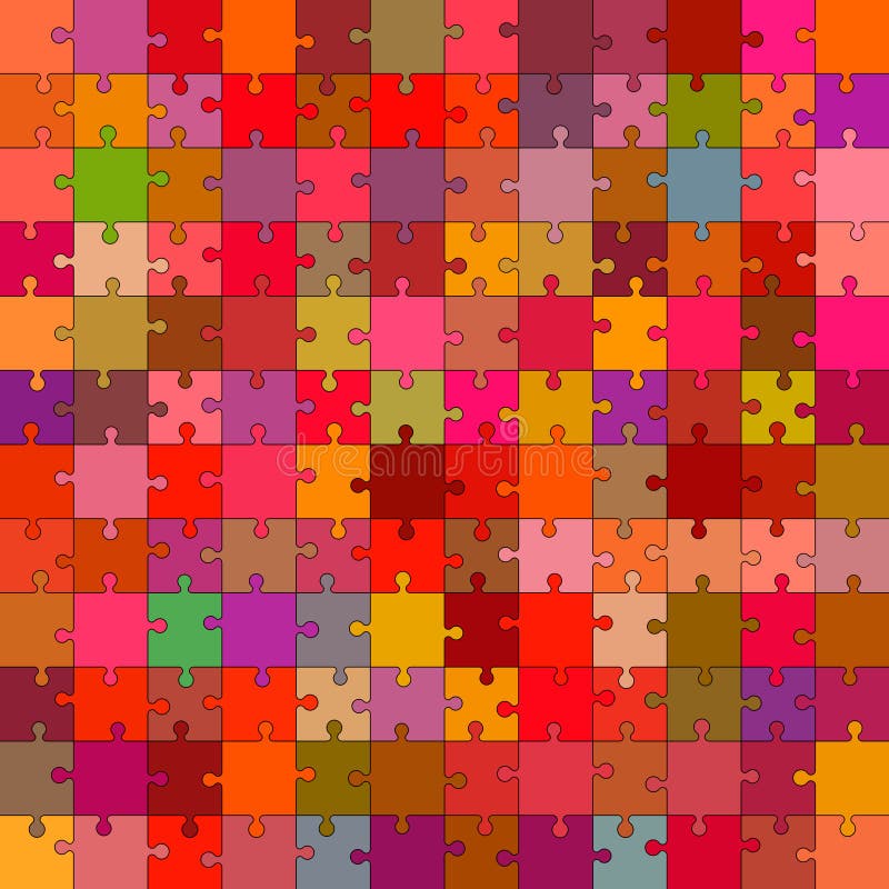 Jigsaw Puzzle.Vector Illustration. Stock Vector Illustration of leisure, connection 93526793