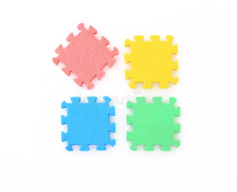Jigsaw on white,Puzzle. royalty free stock image