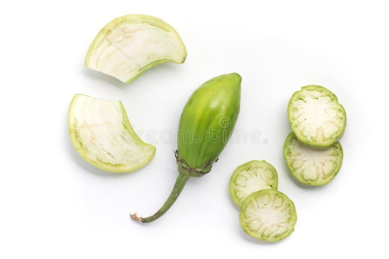 Jilo Scarlet. African Eggplant Isolated On White Background Stock Photo,  Picture and Royalty Free Image. Image 70090567.