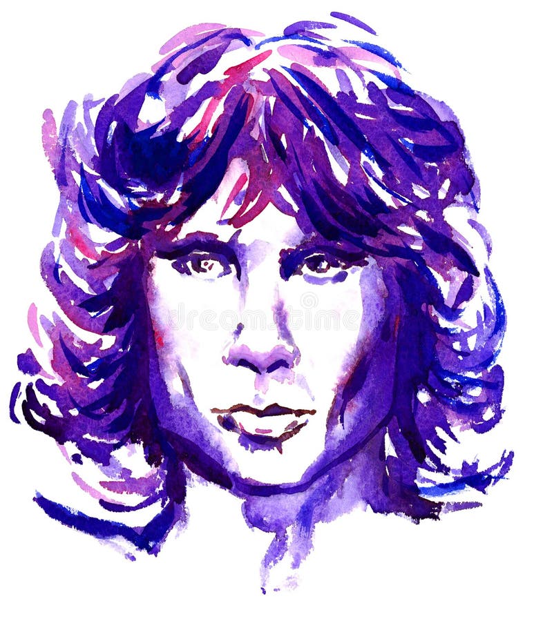 Jim Morrison, El Líder De Las Puertas Foto de archivo editorial -  Ilustración de legendario, trazado: 109189193