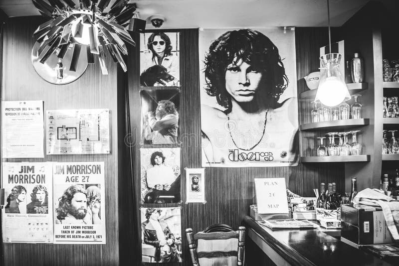 Jim Morrison-foto's in koffie