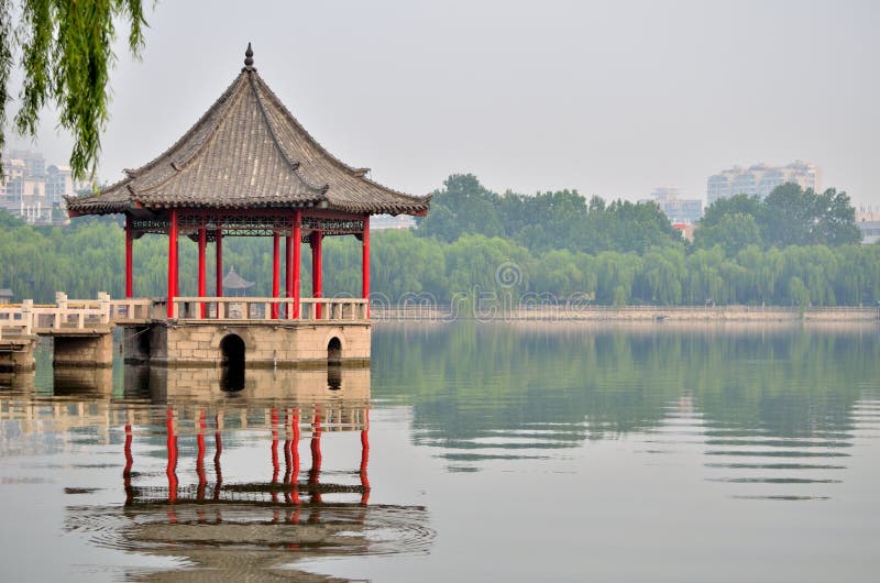 Jinan Daming Lake and pavilion