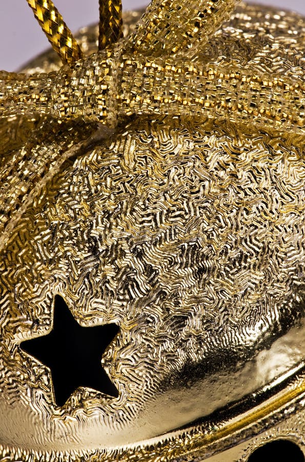 Jingle Bell closeup stock photo. Image of shiny, reflection 12164832