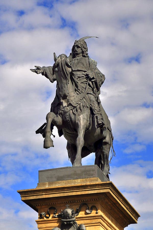 Jiri z Podebrad Statue stock photo. Image of historic 102585164