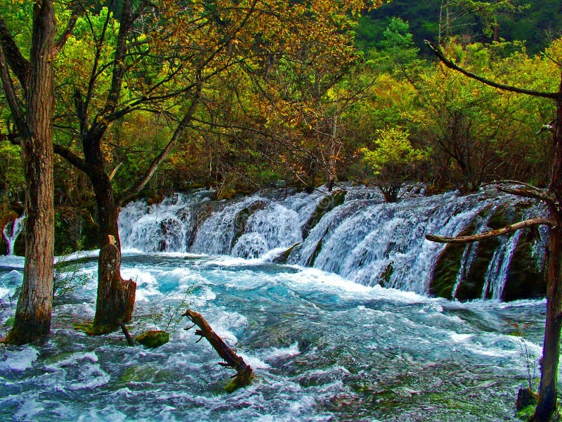 Jiuzhaigou landscape in China