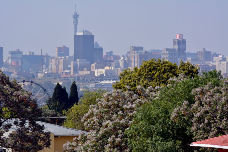 Joanesburgo em um dia de mola