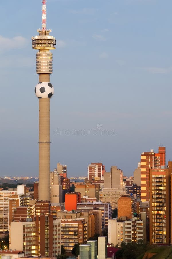 View of the Johannesburg Skyline in South Africa - 2010 Football/ Soccer World Cup host City. View of the Johannesburg Skyline in South Africa - 2010 Football/ Soccer World Cup host City