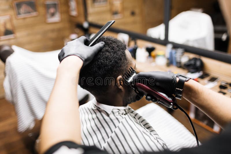 Barber stock photo. Image of outdoor, striped 6126670