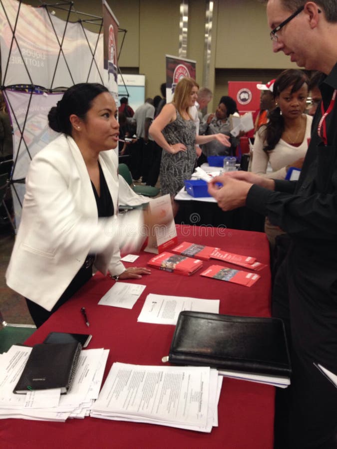 Feira de emprego fotografia de stock