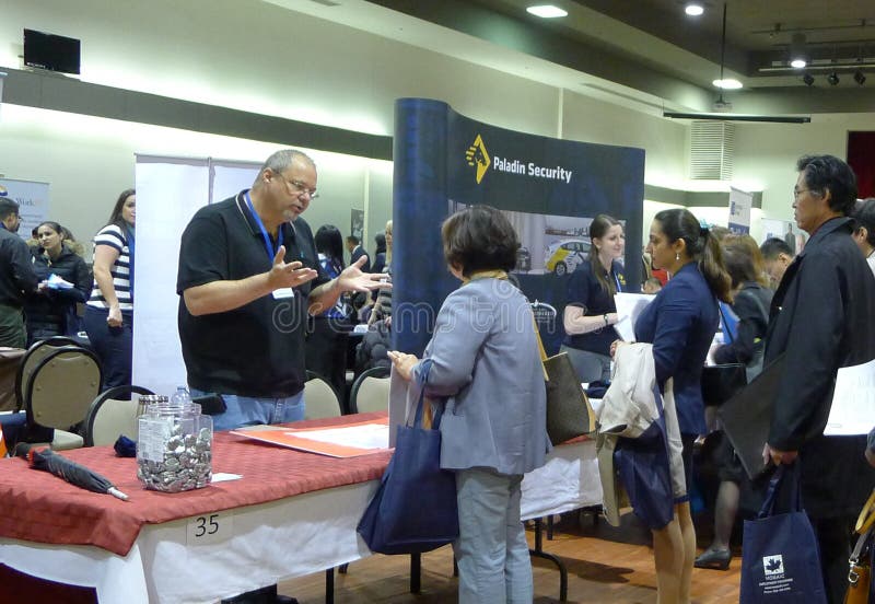 Feira de Emprego em Vancouver imagem de stock