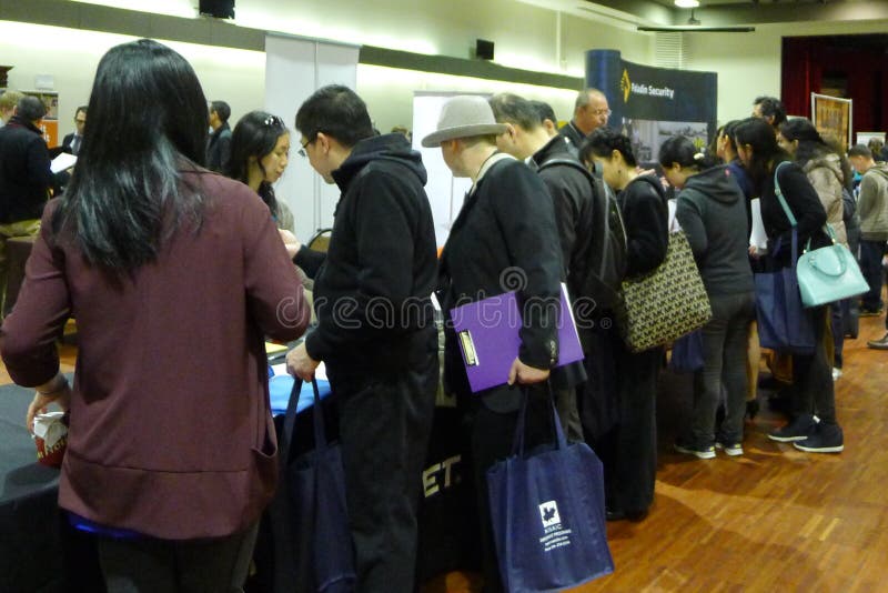 Feira de Emprego em Vancouver foto de stock royalty free