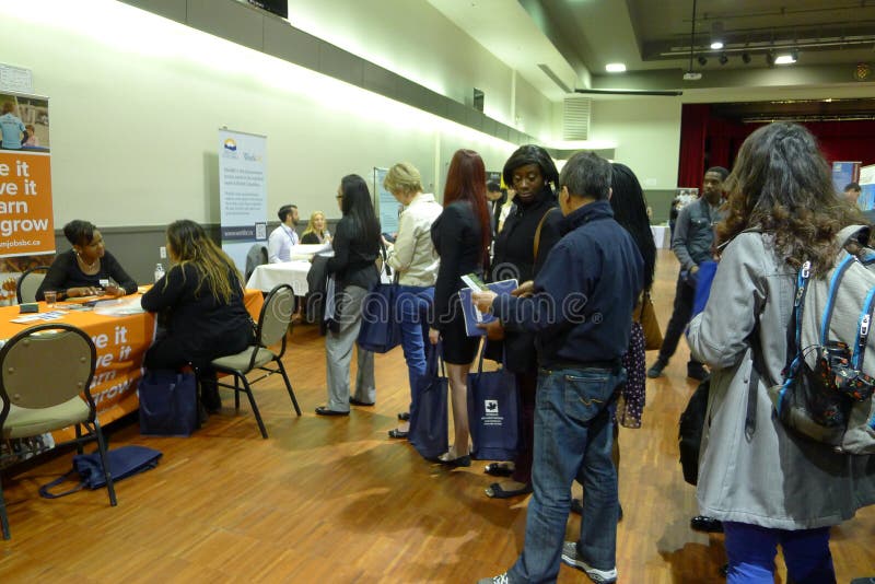 Feira de Emprego em Vancouver foto de stock