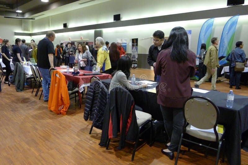 Feira de Emprego em Vancouver imagens de stock