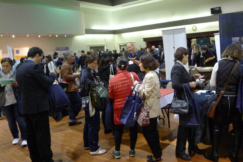 Feira de Emprego em Vancouver fotos de stock