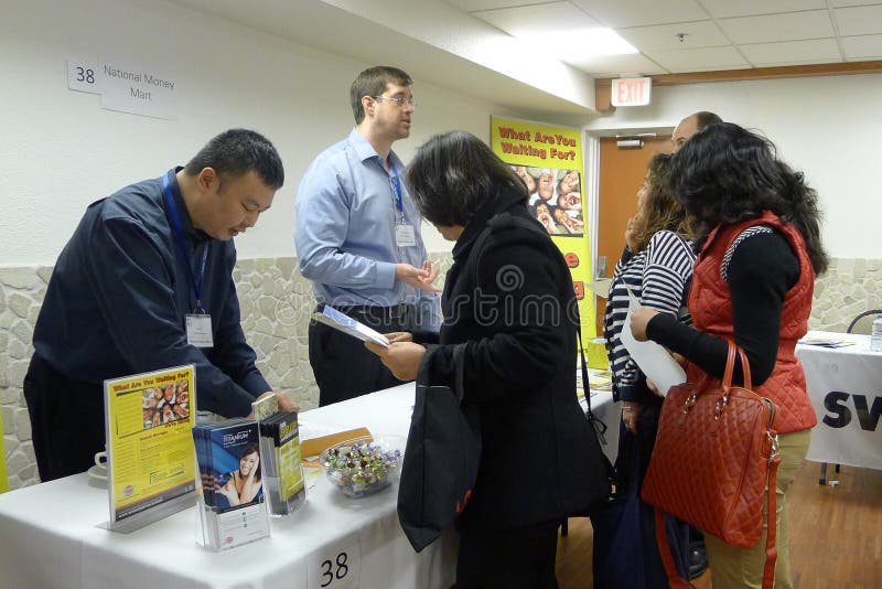Feira de Emprego em Vancouver imagem de stock