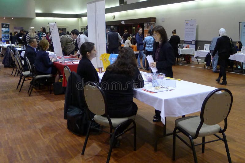 Feira de Emprego em Vancouver fotos de stock