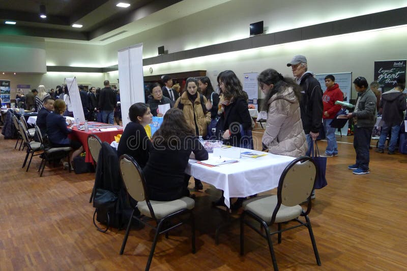 Feira de Emprego em Vancouver foto de stock