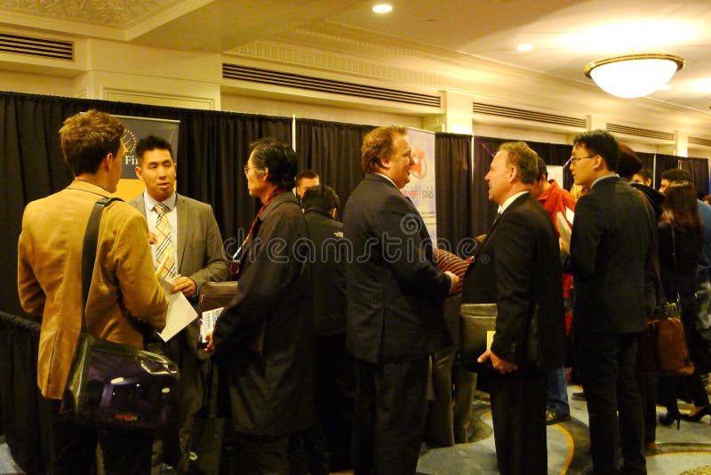 Feira de Emprego em Vancouver foto de stock