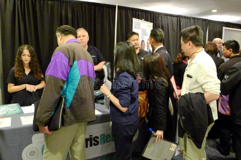 Feira de Emprego em Vancouver foto de stock