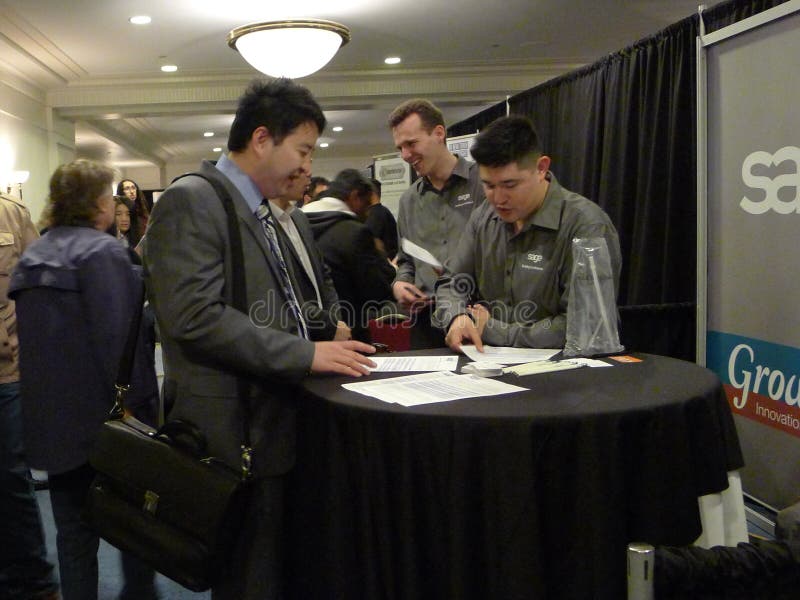 Feira de Emprego em Vancouver foto de stock