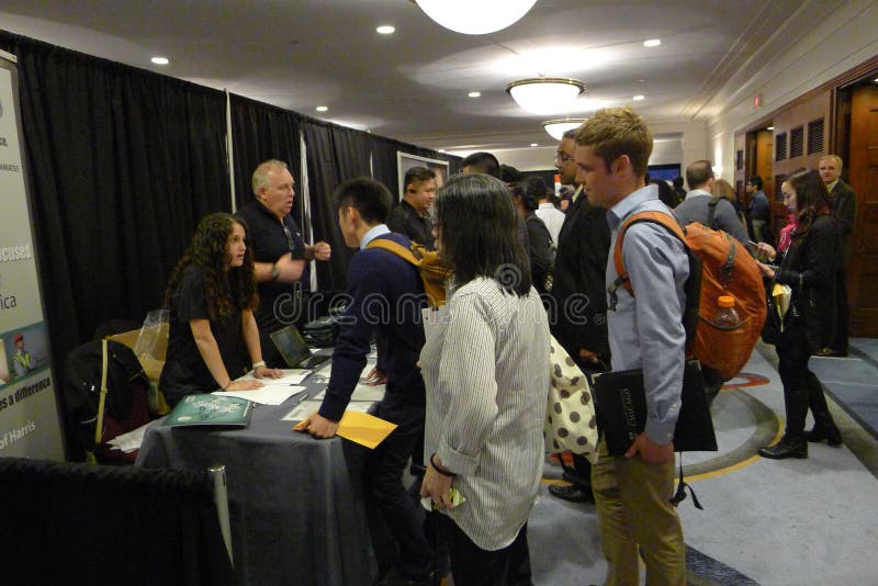 Feira de Emprego em Vancouver foto de stock royalty free