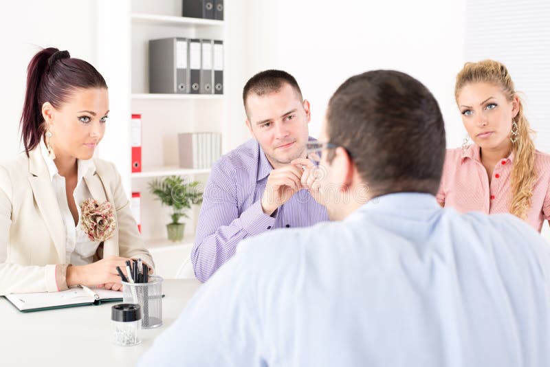 Job interview royalty free stock photos