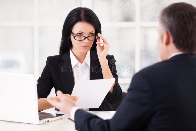 Job interview. royalty free stock image
