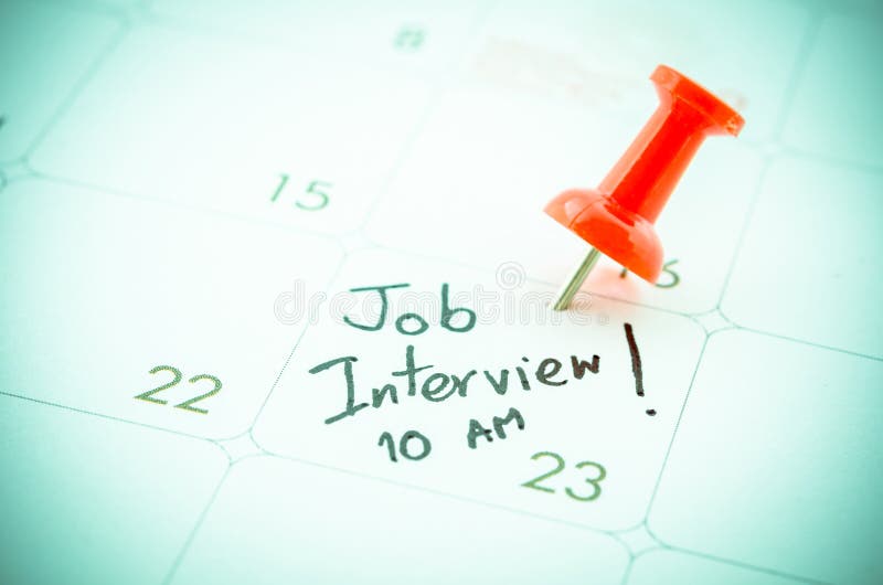 A Job Interview date.