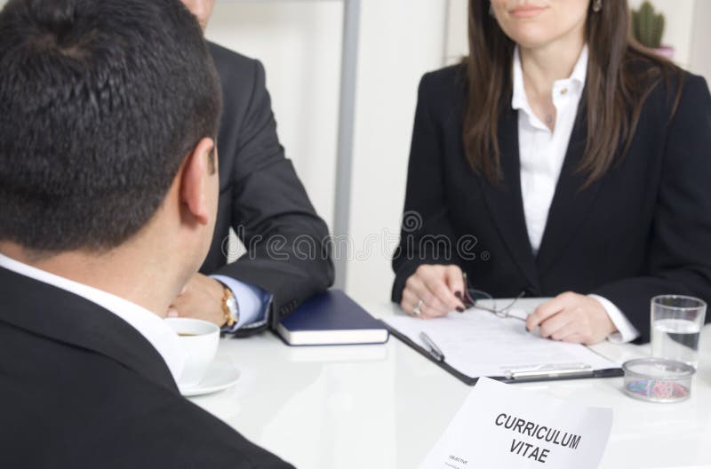 Job interview royalty free stock photo