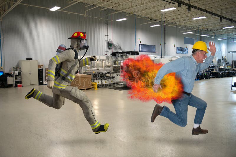 Job Safety divertente, operaio fotografie stock libere da diritti Job Safety divertente, operaio fotografie stock libere da diritti