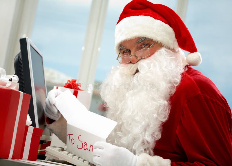 Job of Santa stock photo. Image of portrait, celebration 24739004