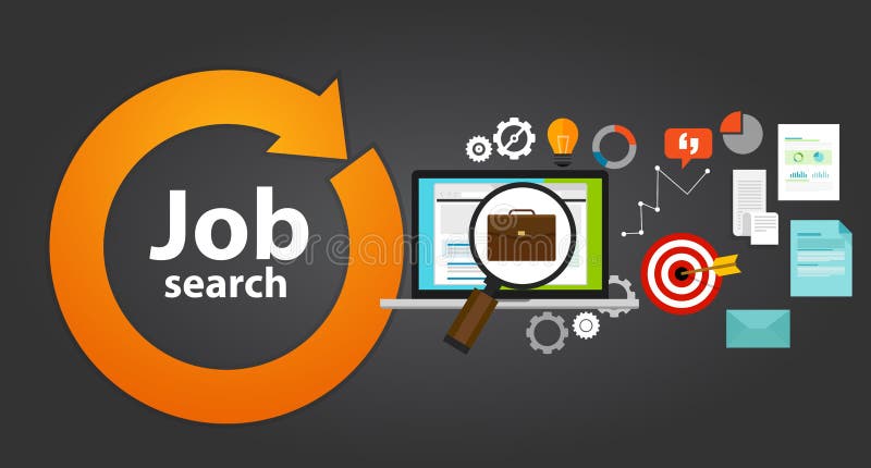 Job search bag loop online web employment career