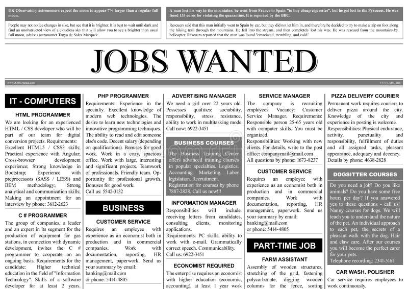 Job Opportunities In Newspapers