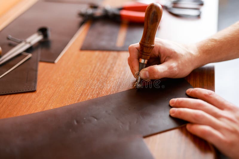 Working as tanner stock photo. Image of master, artisan 88116756