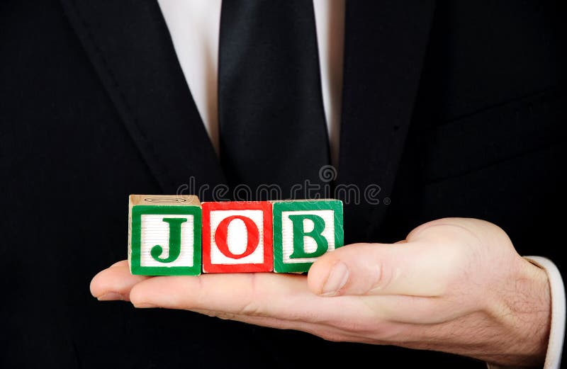 Job word royalty free stock photo