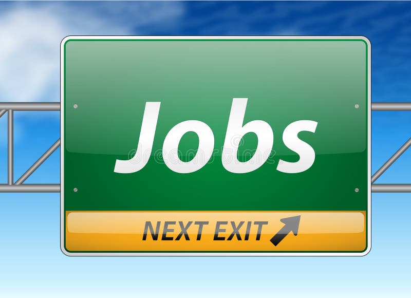 Jobs Freeway Exit Sign