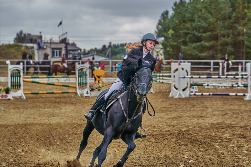 Jockeyn f arkivfoto