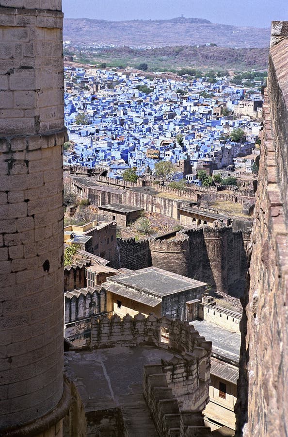 Jodhpur dalla fortificazione fotografia stock libera da diritti Jodhpur dalla fortificazione fotografia stock libera da diritti