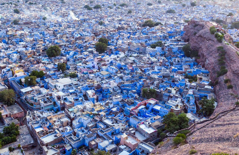 Jodhpur den blåa staden arkivbilder Jodhpur den blåa staden arkivbilder