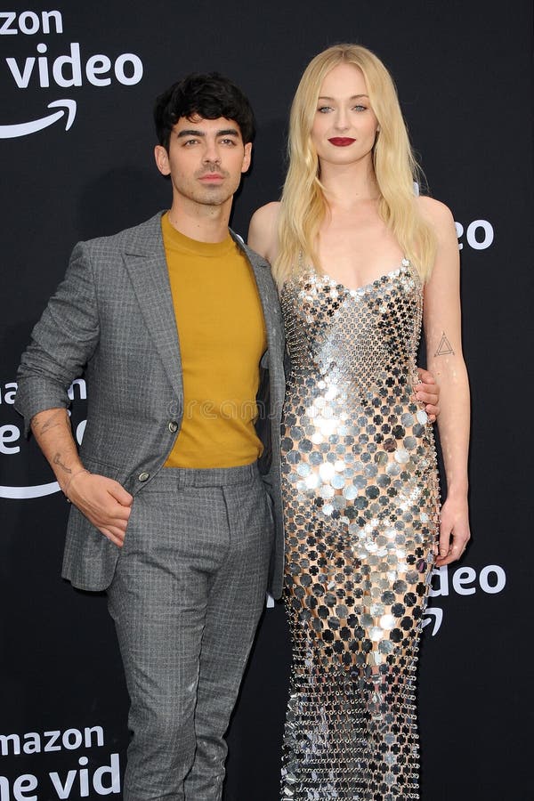 Joe Jonas Turner i Sophie zdjęcia stock Joe Jonas Turner i Sophie zdjęcia stock
